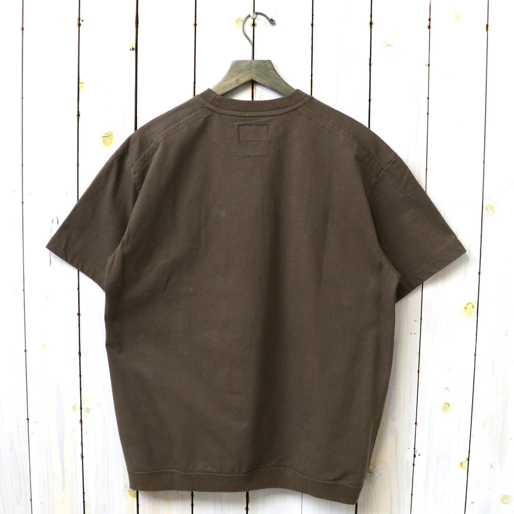 THE NORTH FACE PURPLE LABEL : High Bulky Pocket Tee (Brown)