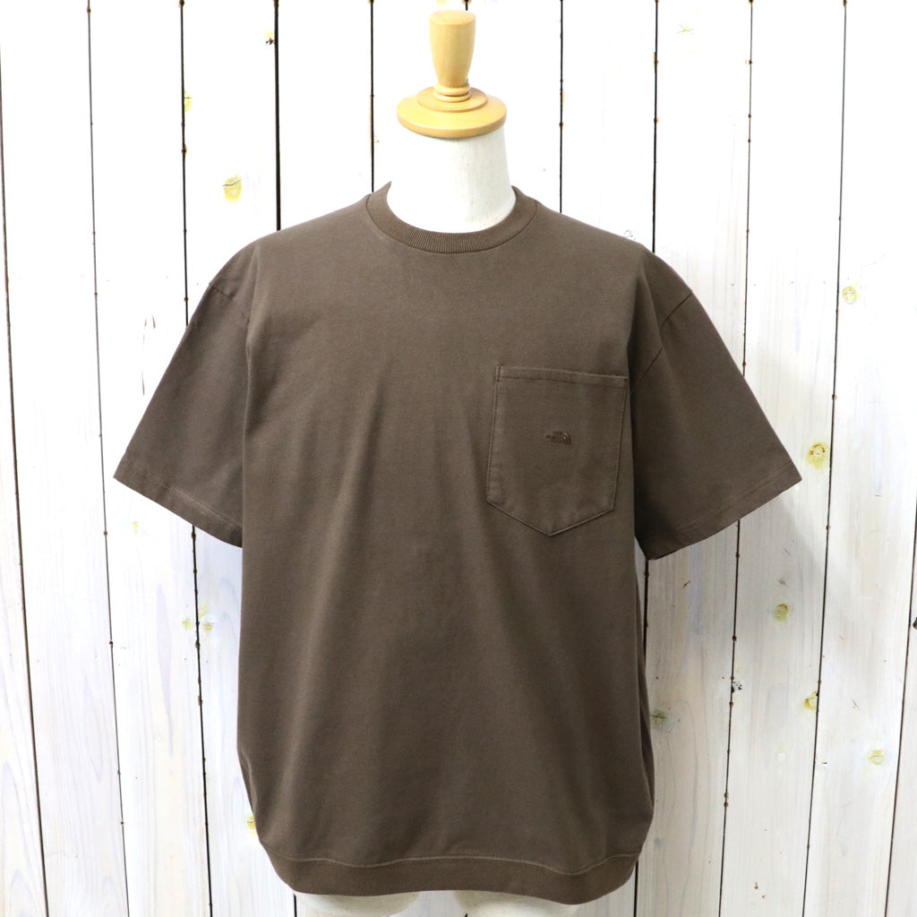 THE NORTH FACE PURPLE LABEL : High Bulky Pocket Tee (Brown)
