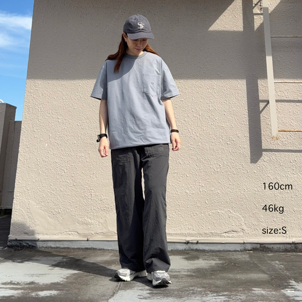 THE NORTH FACE PURPLE LABEL : High Bulky Pocket Tee (Light Gray)