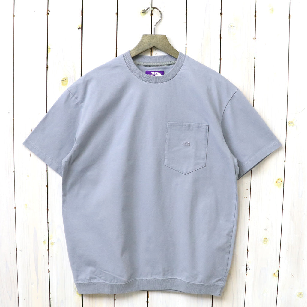 THE NORTH FACE PURPLE LABEL : High Bulky Pocket Tee (Light Gray)