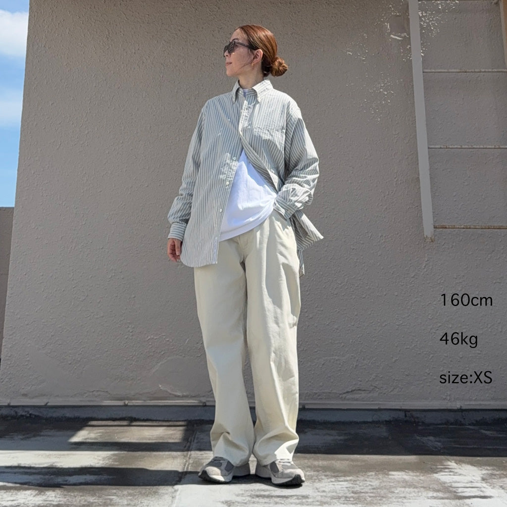 トップス Button Down Stripe Wind Shirt nanamica / Button Down Stripe Wind Shirt