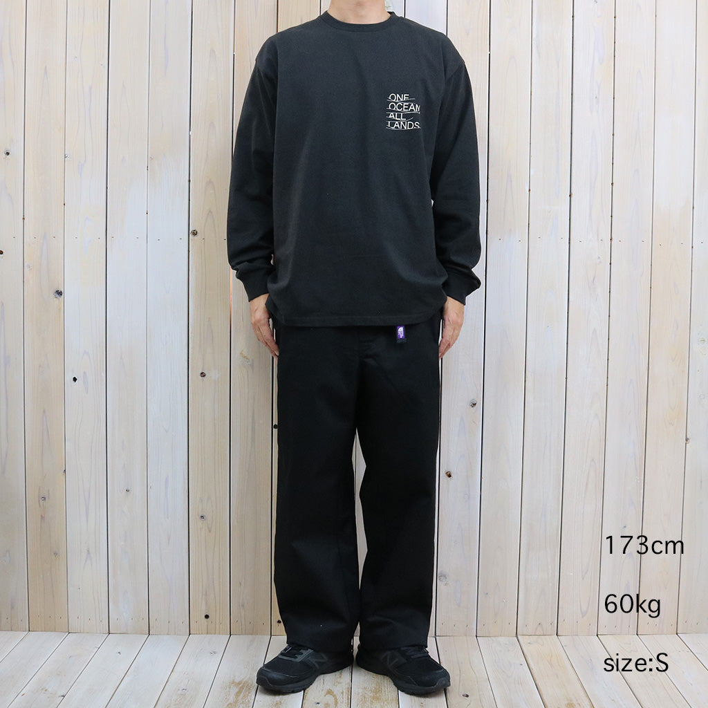 nanamica : OOAL Graphic L/S Tee (Charcoal)