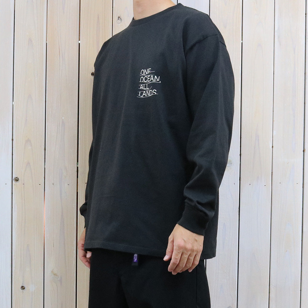 nanamica : OOAL Graphic L/S Tee (Charcoal)