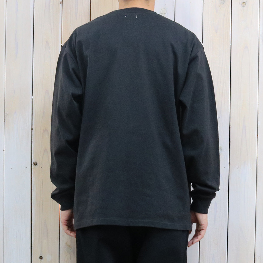 nanamica : OOAL Graphic L/S Tee (Charcoal)