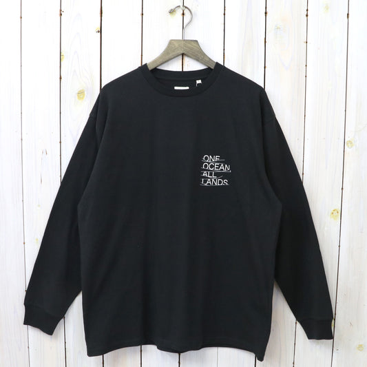 nanamica : OOAL Graphic L/S Tee (Charcoal)