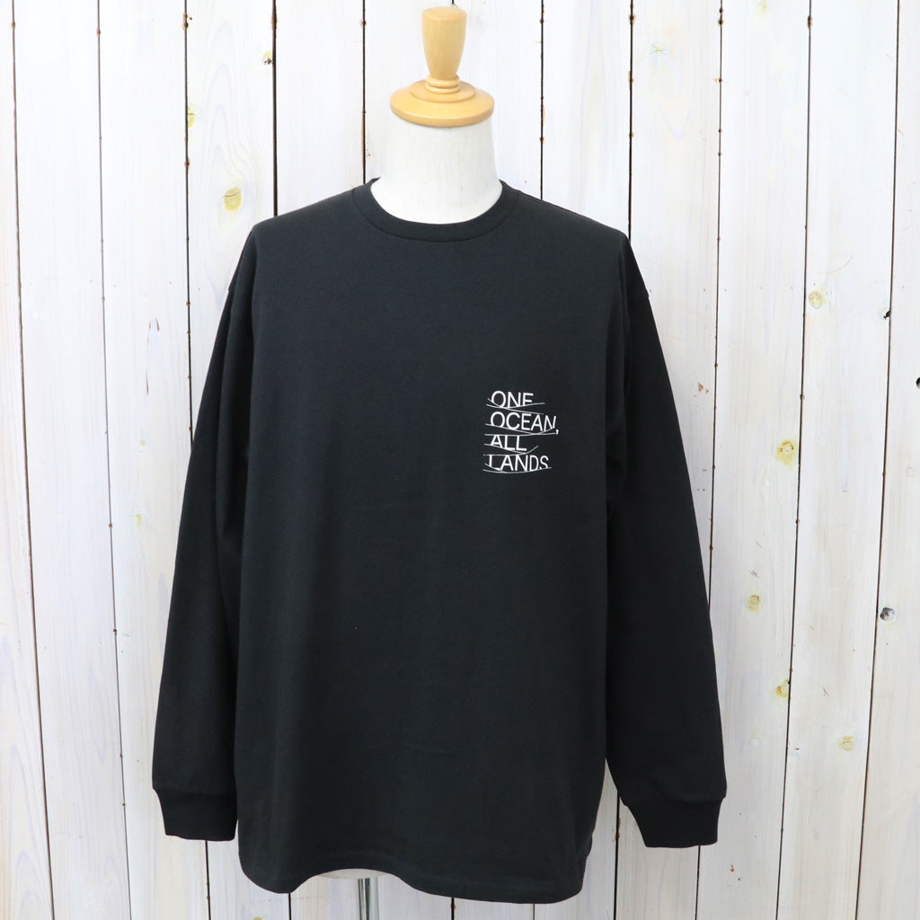 nanamica : OOAL Graphic L/S Tee (Charcoal)