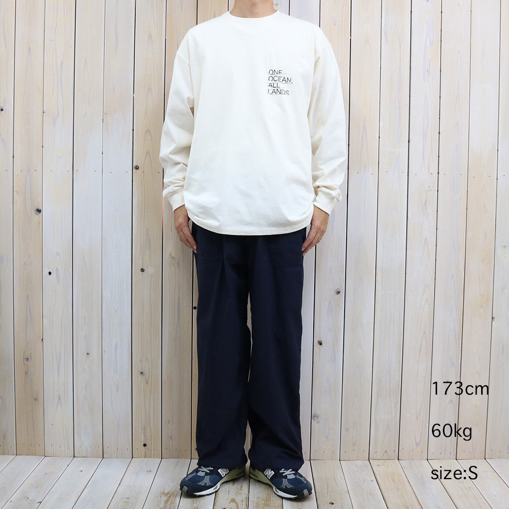 nanamica : OOAL Graphic L/S Tee (Ivory)