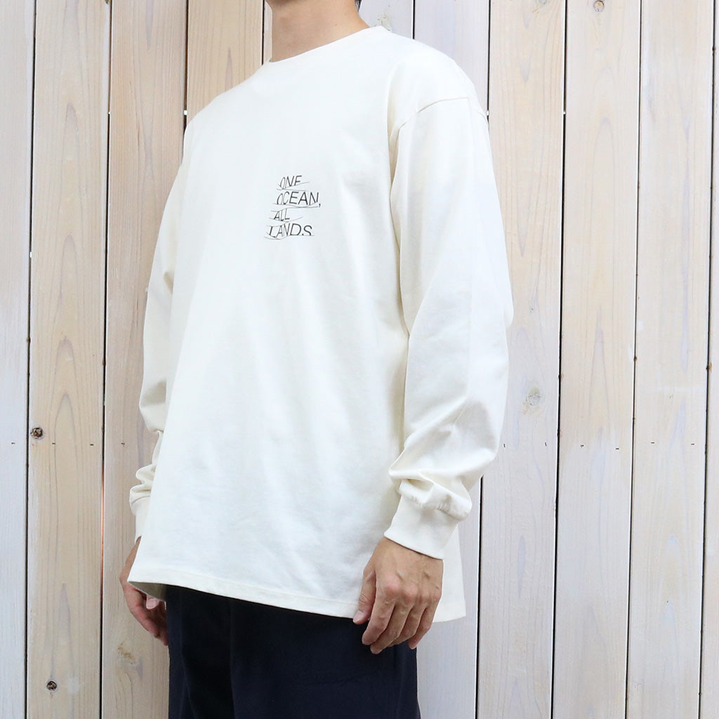 nanamica : OOAL Graphic L/S Tee (Ivory)