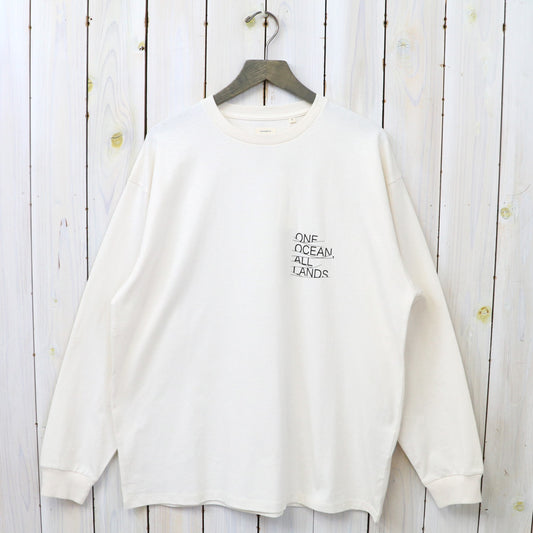 nanamica : OOAL Graphic L/S Tee (Ivory)