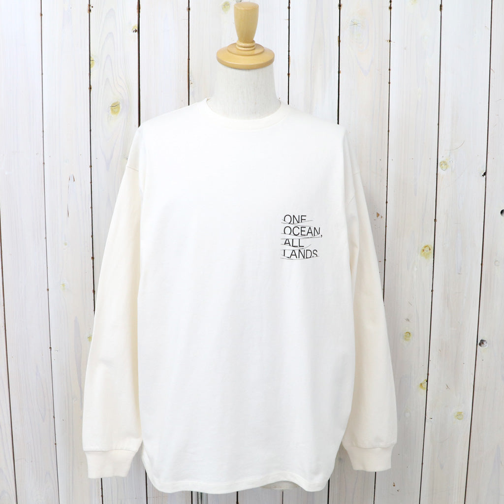 nanamica : OOAL Graphic L/S Tee (Ivory)