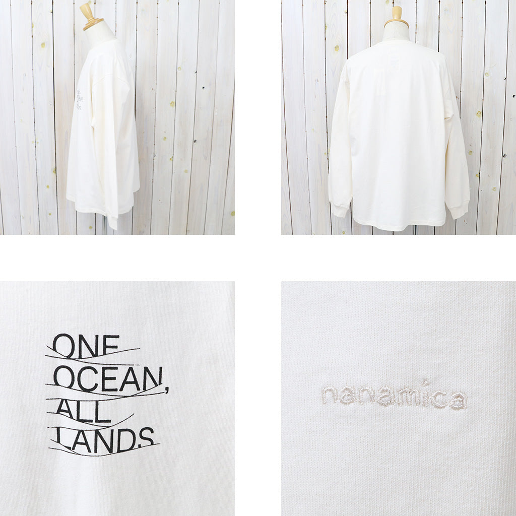 nanamica : OOAL Graphic L/S Tee (Ivory)