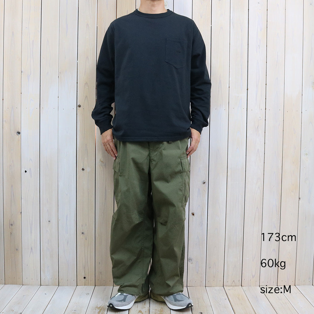 THE NORTH FACE PURPLE LABEL : 8oz Field Long Sleeve Pocket Tee (Black)