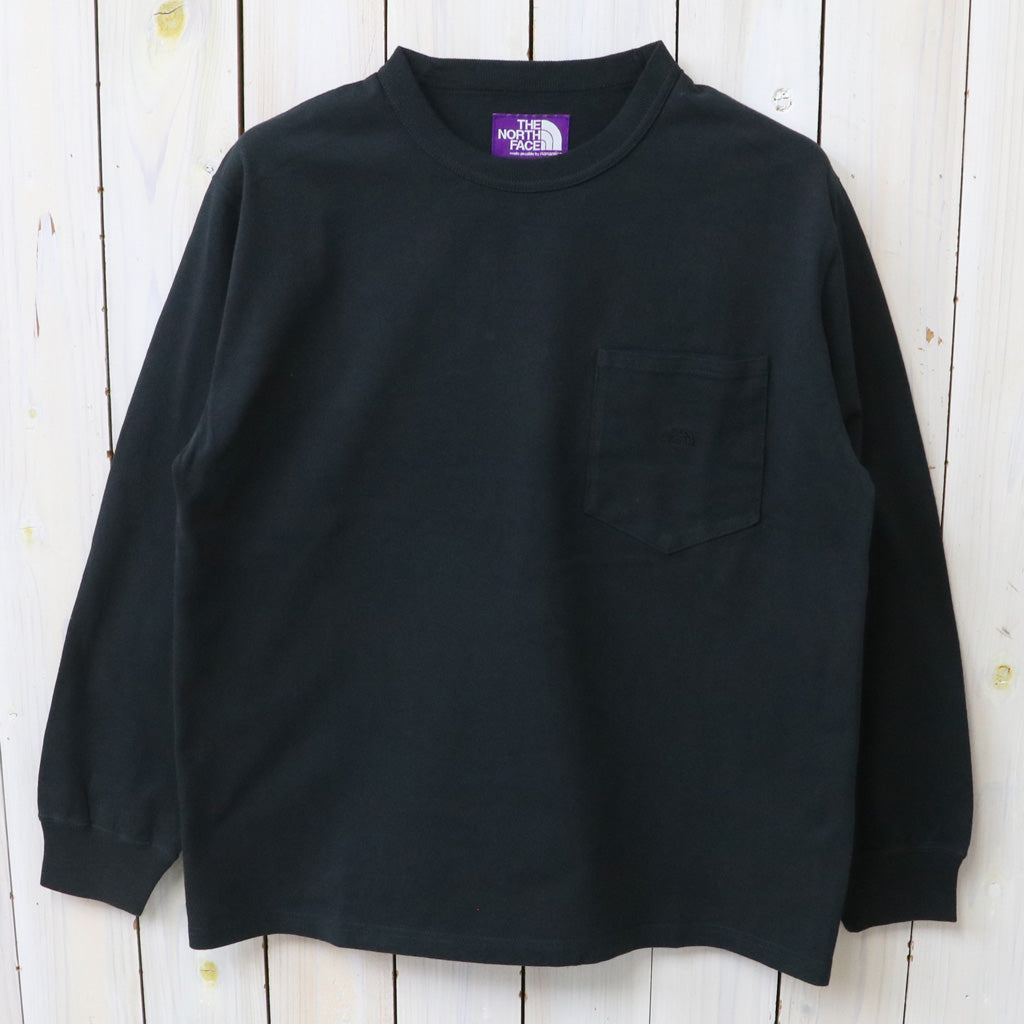 THE NORTH FACE PURPLE LABEL : 8oz Field Long Sleeve Pocket Tee (Black)