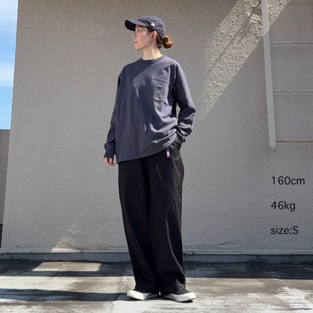 THE NORTH FACE PURPLE LABEL : 8oz Field Long Sleeve Pocket Tee (Asphalt Gray)