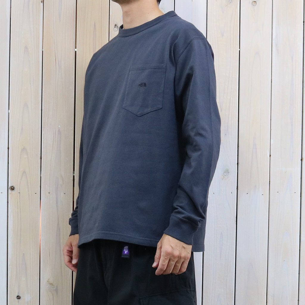 THE NORTH FACE PURPLE LABEL : 8oz Field Long Sleeve Pocket Tee (Asphalt Gray)