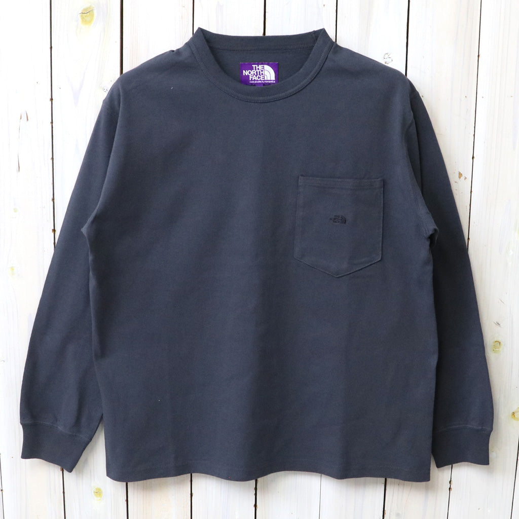 THE NORTH FACE PURPLE LABEL : 8oz Field Long Sleeve Pocket Tee (Asphalt Gray)