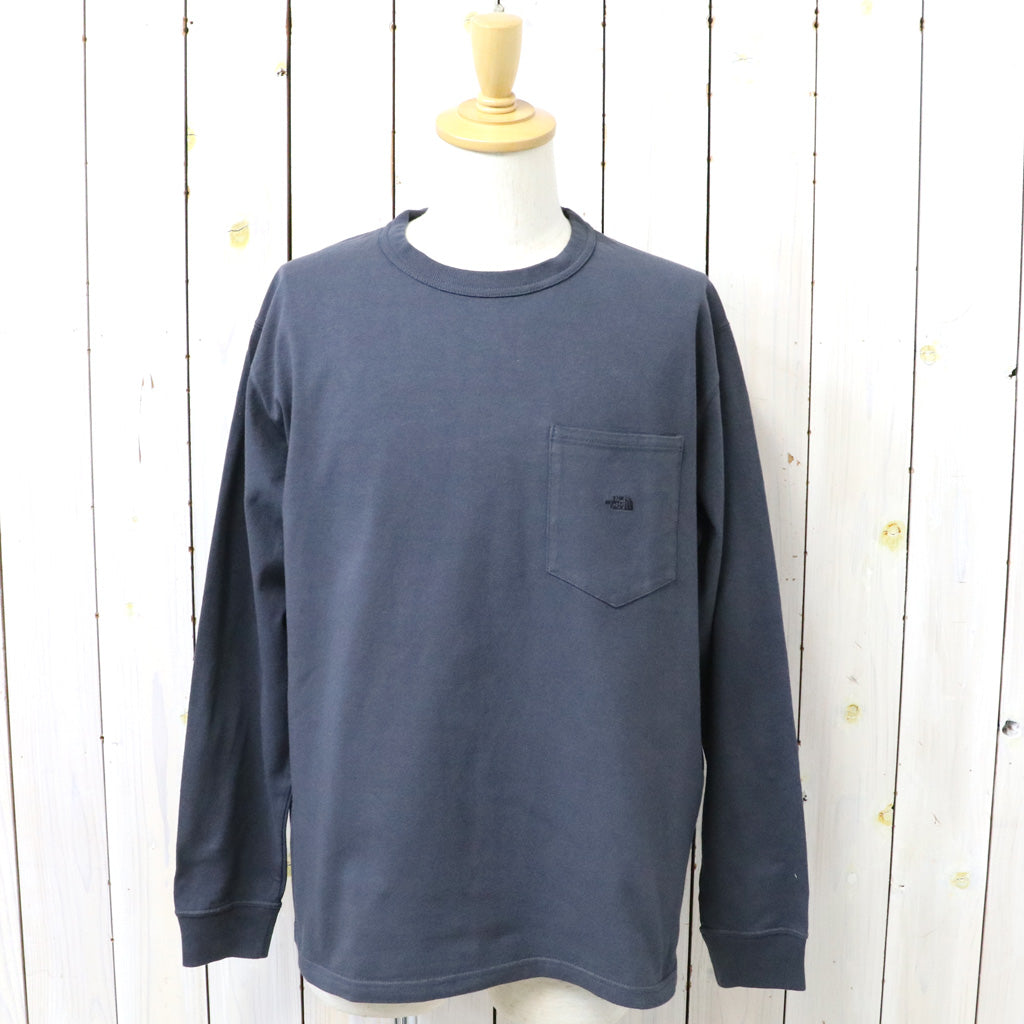 THE NORTH FACE PURPLE LABEL : 8oz Field Long Sleeve Pocket Tee (Asphalt Gray)