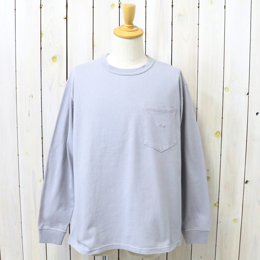 THE NORTH FACE PURPLE LABEL : 8oz Field Long Sleeve Pocket Tee (Light Gray)