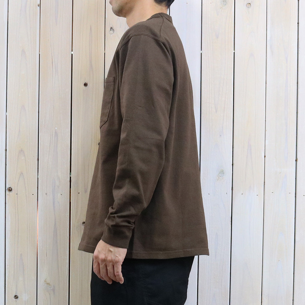 THE NORTH FACE PURPLE LABEL : 8oz Field Long Sleeve Pocket Tee (Brown)
