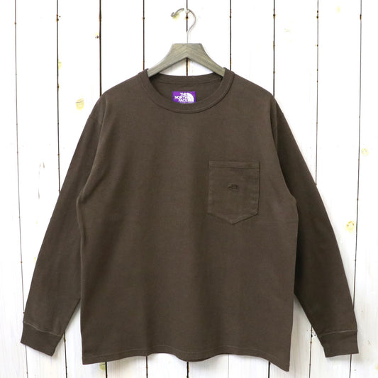 THE NORTH FACE PURPLE LABEL : 8oz Field Long Sleeve Pocket Tee (Brown)