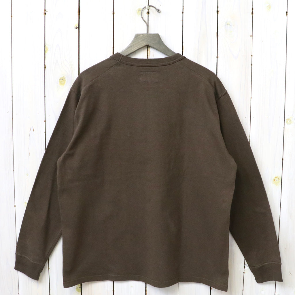 THE NORTH FACE PURPLE LABEL : 8oz Field Long Sleeve Pocket Tee (Brown)