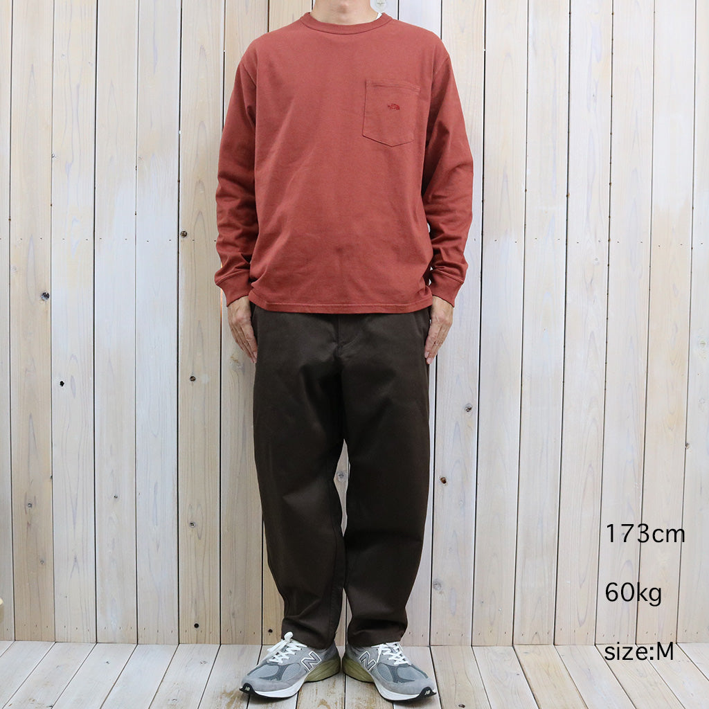 THE NORTH FACE PURPLE LABEL : 8oz Field Long Sleeve Pocket Tee (Rust)