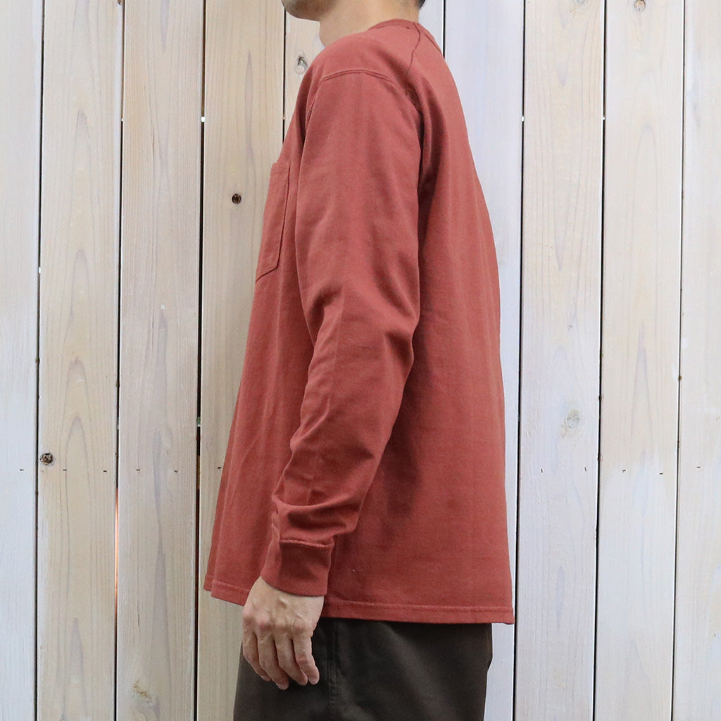 THE NORTH FACE PURPLE LABEL : 8oz Field Long Sleeve Pocket Tee (Rust)