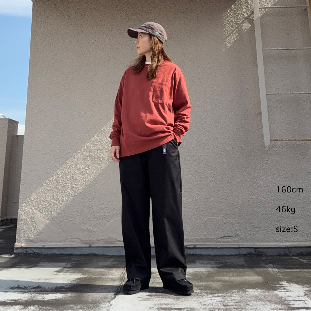 THE NORTH FACE PURPLE LABEL : 8oz Field Long Sleeve Pocket Tee (Rust)