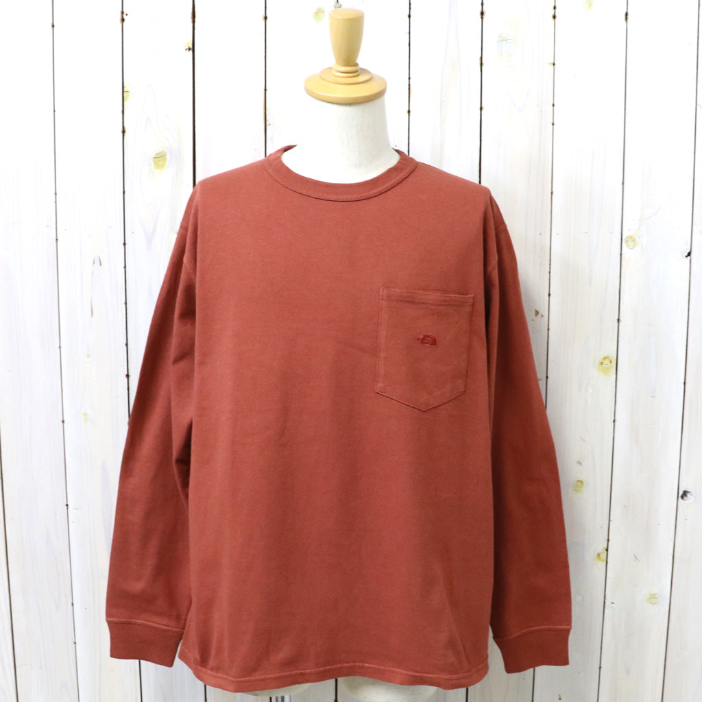 THE NORTH FACE PURPLE LABEL : 8oz Field Long Sleeve Pocket Tee (Rust)