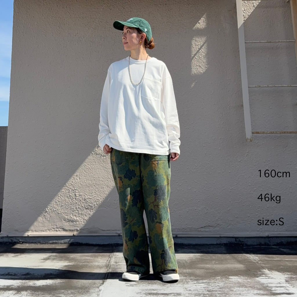 THE NORTH FACE PURPLE LABEL : 8oz Field Long Sleeve Pocket Tee (Off White)