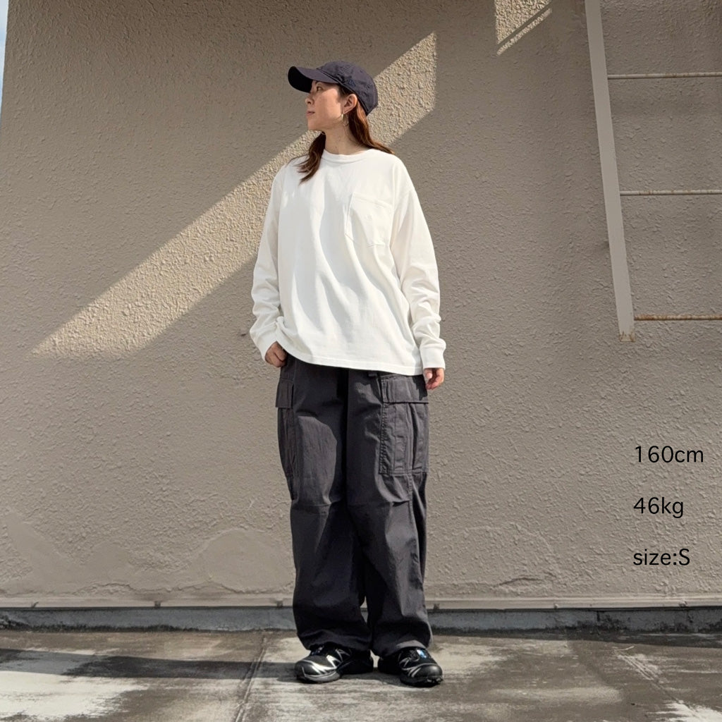 THE NORTH FACE PURPLE LABEL : 8oz Field Long Sleeve Pocket Tee (Off White)