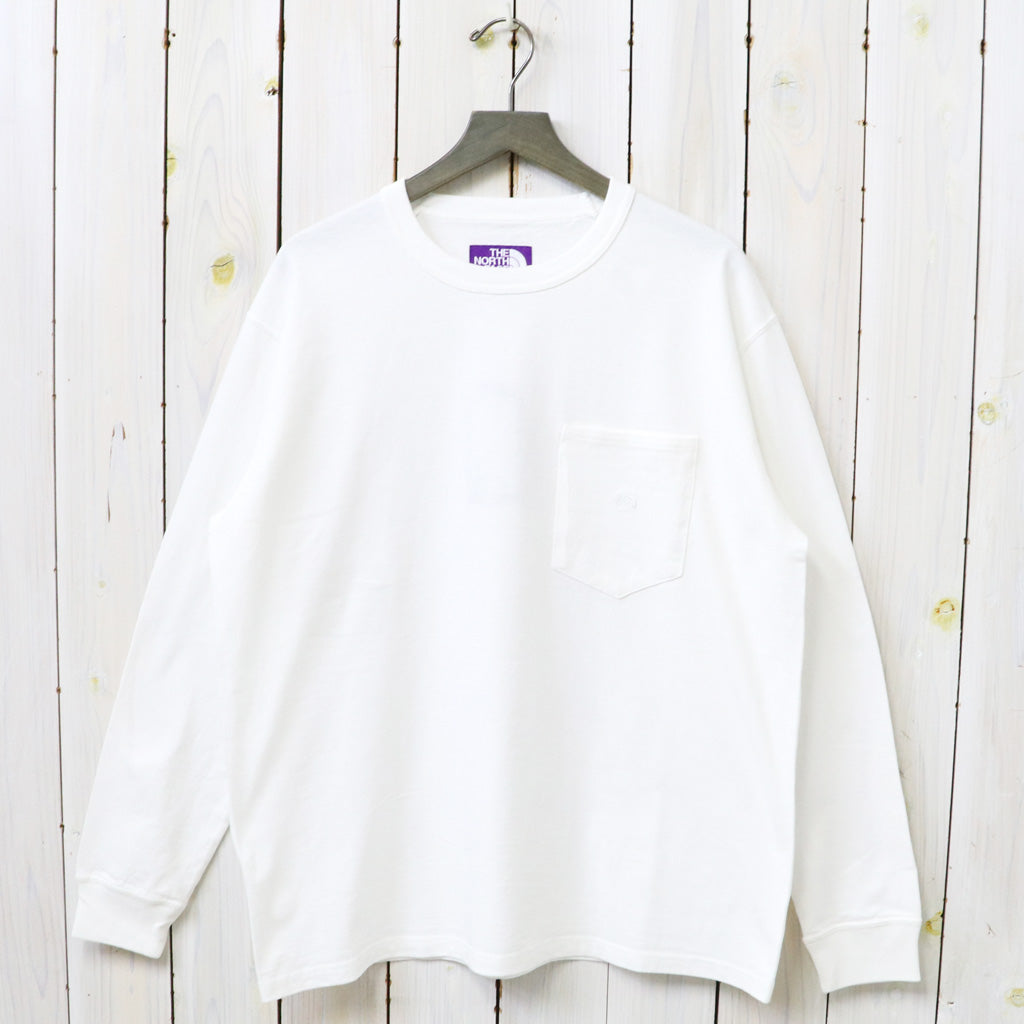 THE NORTH FACE PURPLE LABEL : 8oz Field Long Sleeve Pocket Tee (Off White)