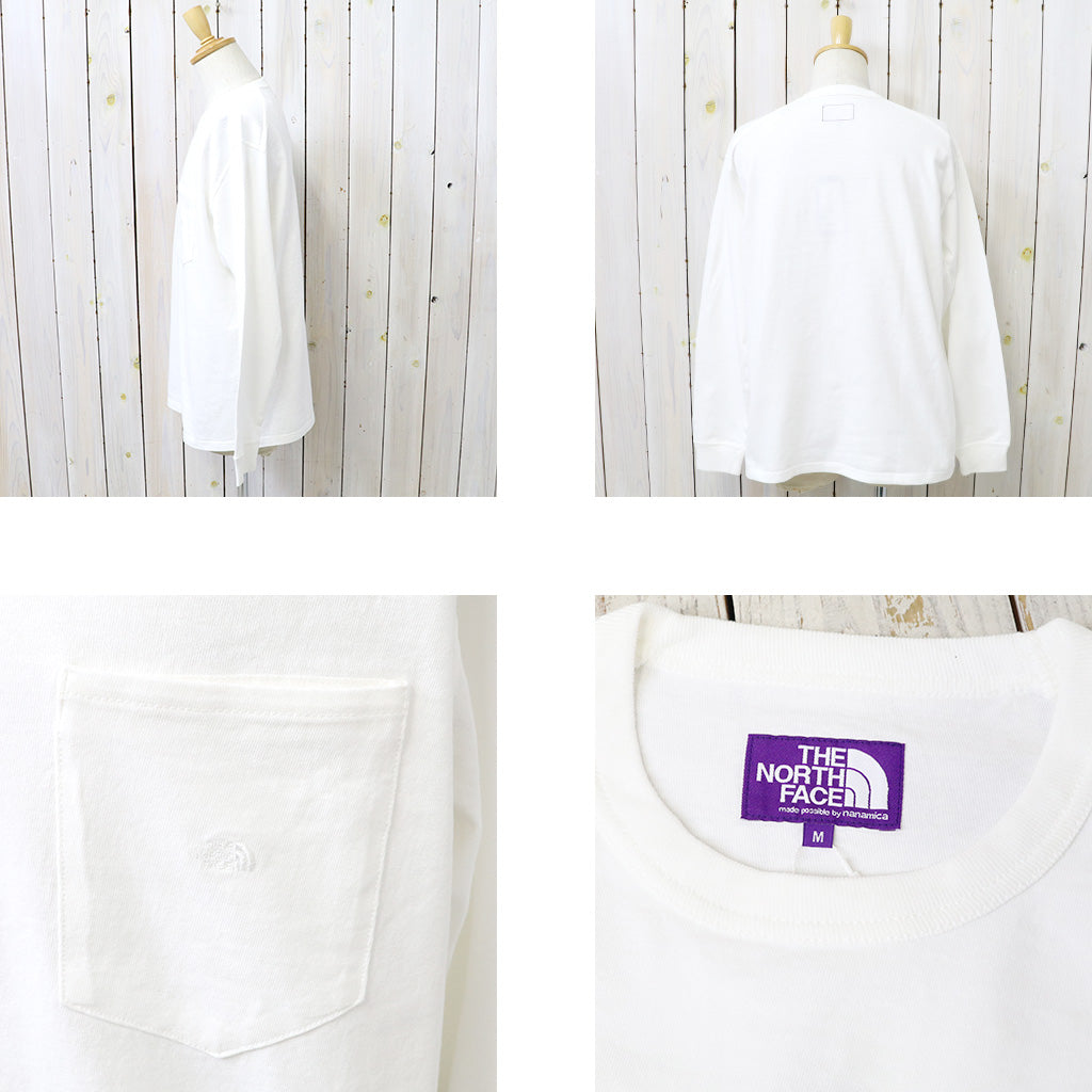 THE NORTH FACE PURPLE LABEL : 8oz Field Long Sleeve Pocket Tee (Off White)
