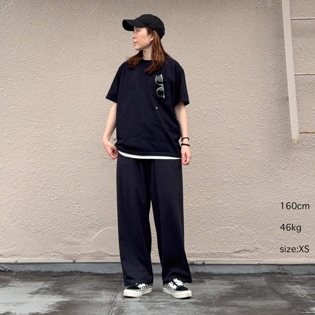 nanamica : COOLMAX Jersey Pocket Tee (Black)