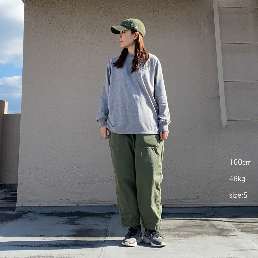 THE NORTH FACE PURPLE LABEL (ザ ノースフェイスパープルレーベル) : Field Long Sleeve Tee (Mix Gray)