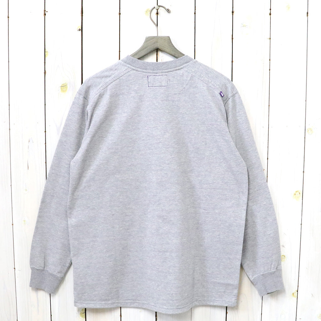 THE NORTH FACE PURPLE LABEL (ザ ノースフェイスパープルレーベル) : Field Long Sleeve Tee (Mix Gray)