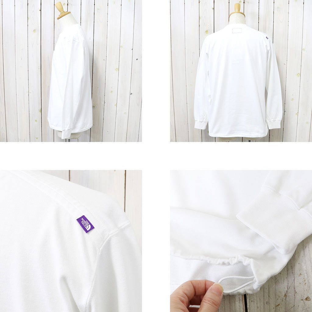 THE NORTH FACE PURPLE LABEL : Field Long Sleeve Tee (White)