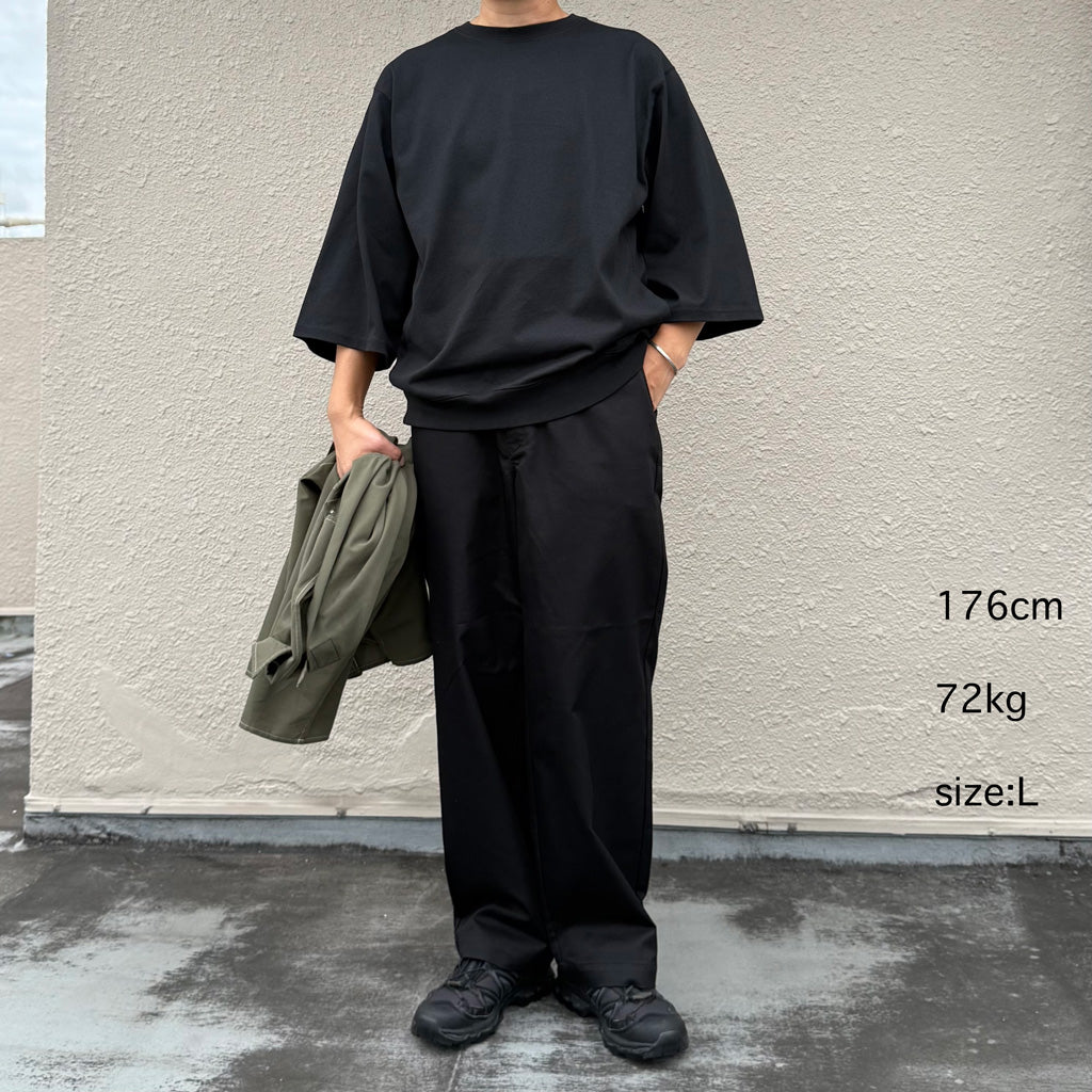 THE NORTH FACE PURPLE LABEL : 9.5oz Field S/S Pullover (Black)