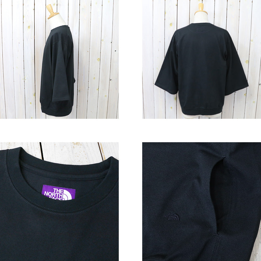 THE NORTH FACE PURPLE LABEL : 9.5oz Field S/S Pullover (Black)