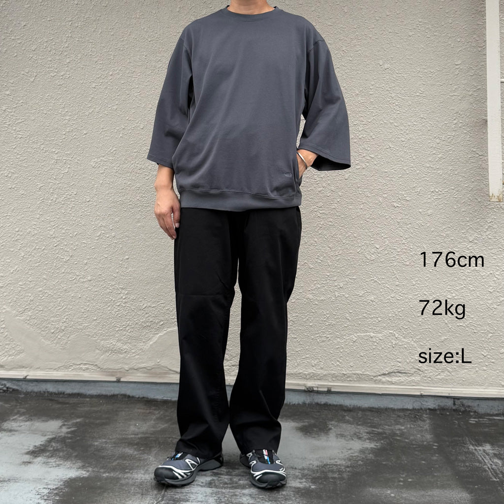 THE NORTH FACE PURPLE LABEL : 9.5oz Field S/S Pullover (Asphalt Gray)
