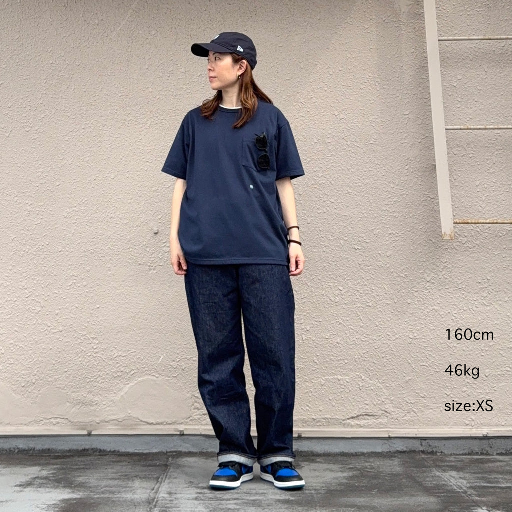 nanamica : COOLMAX Jersey Pocket Tee (Navy)