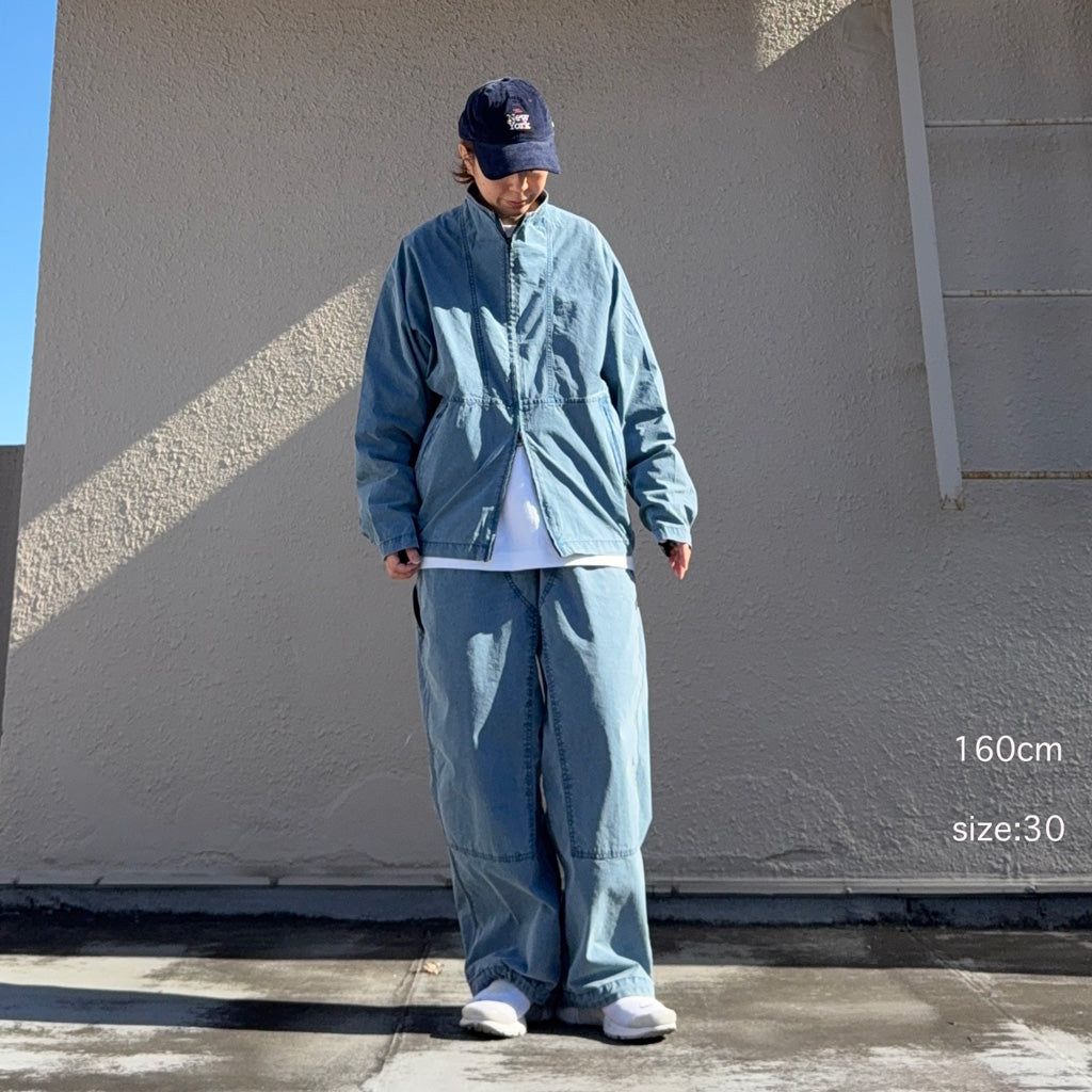THE NORTH FACE PURPLE LABEL : Cotton Nylon Weather Field Double Knee Pants (Indigo Bleach)