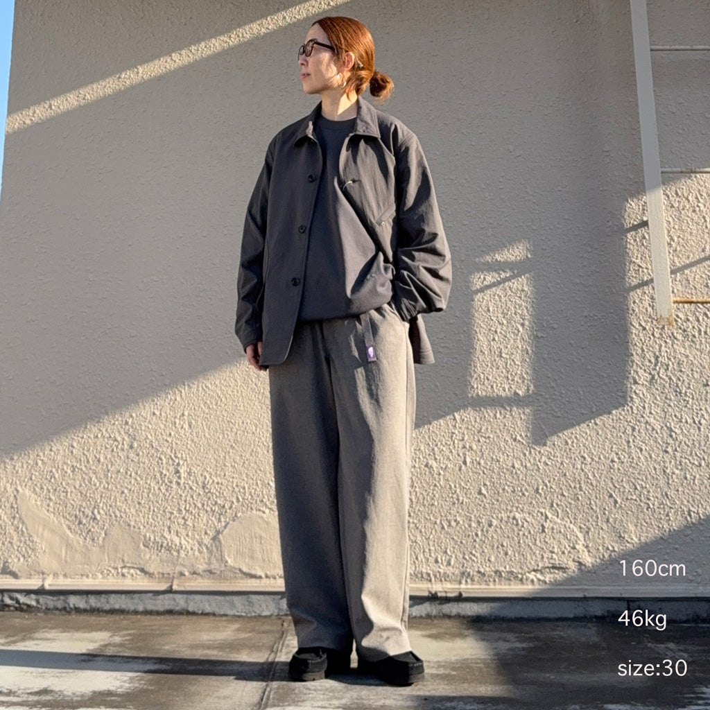 THE NORTH FACE PURPLE LABEL : Polyester Tropical Field Work Pants (Mix Charcoal)