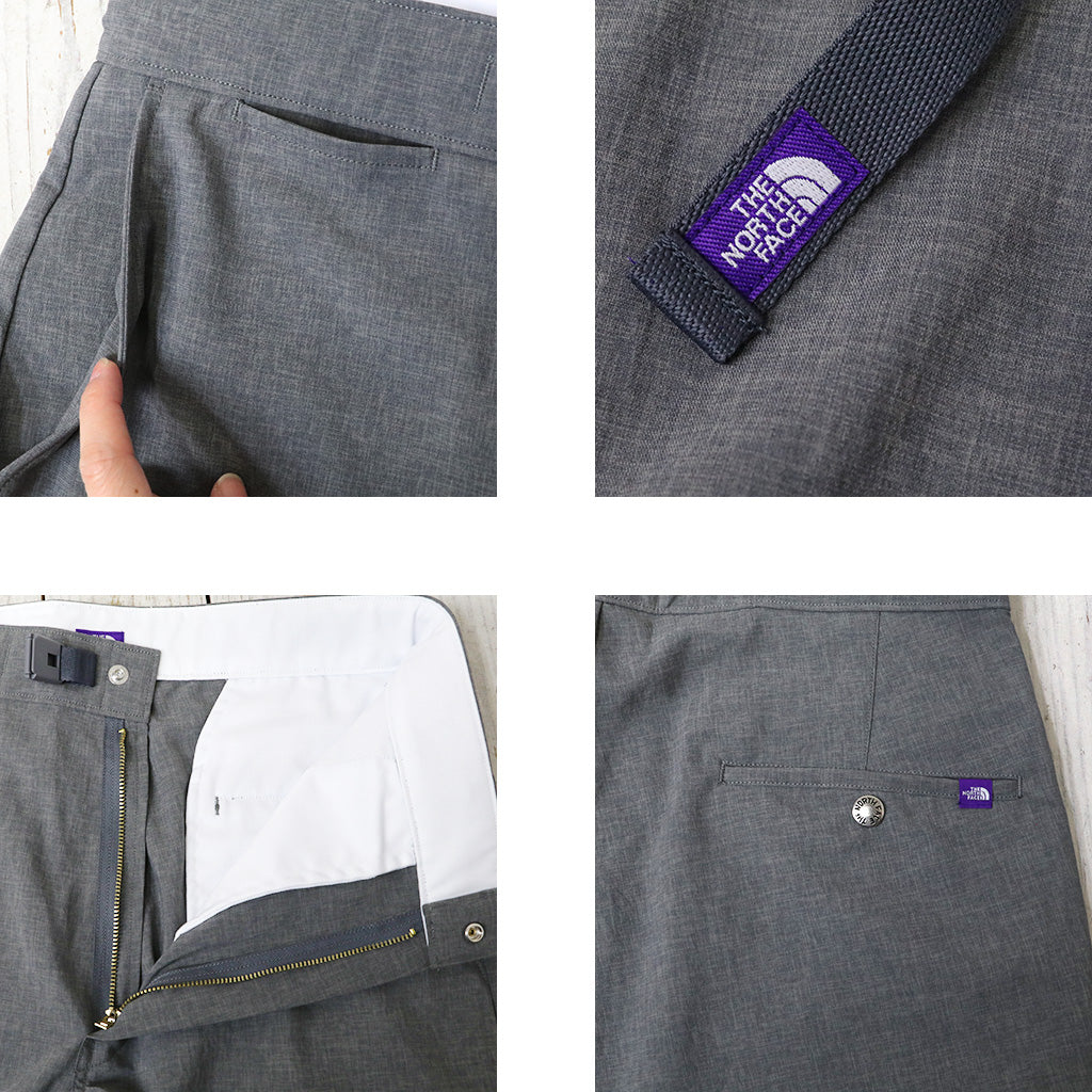 THE NORTH FACE PURPLE LABEL : Polyester Tropical Field Work Pants (Mix Charcoal)