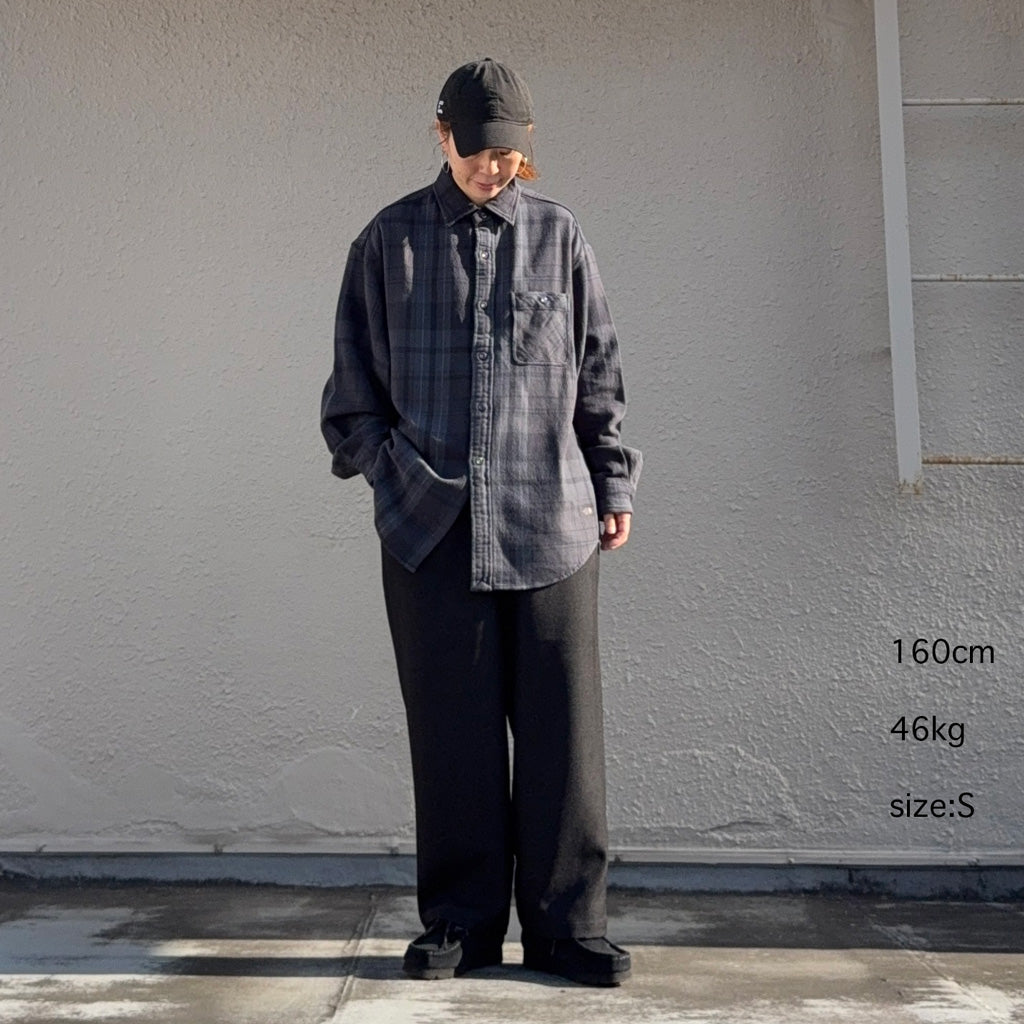 THE NORTH FACE PURPLE LABEL : Flannel Plaid Field Shirt (Asphalt Gray)