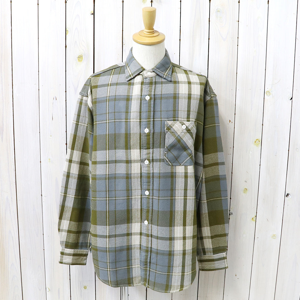 THE NORTH FACE PURPLE LABEL : Flannel Plaid Field Shirt (Khaki)
