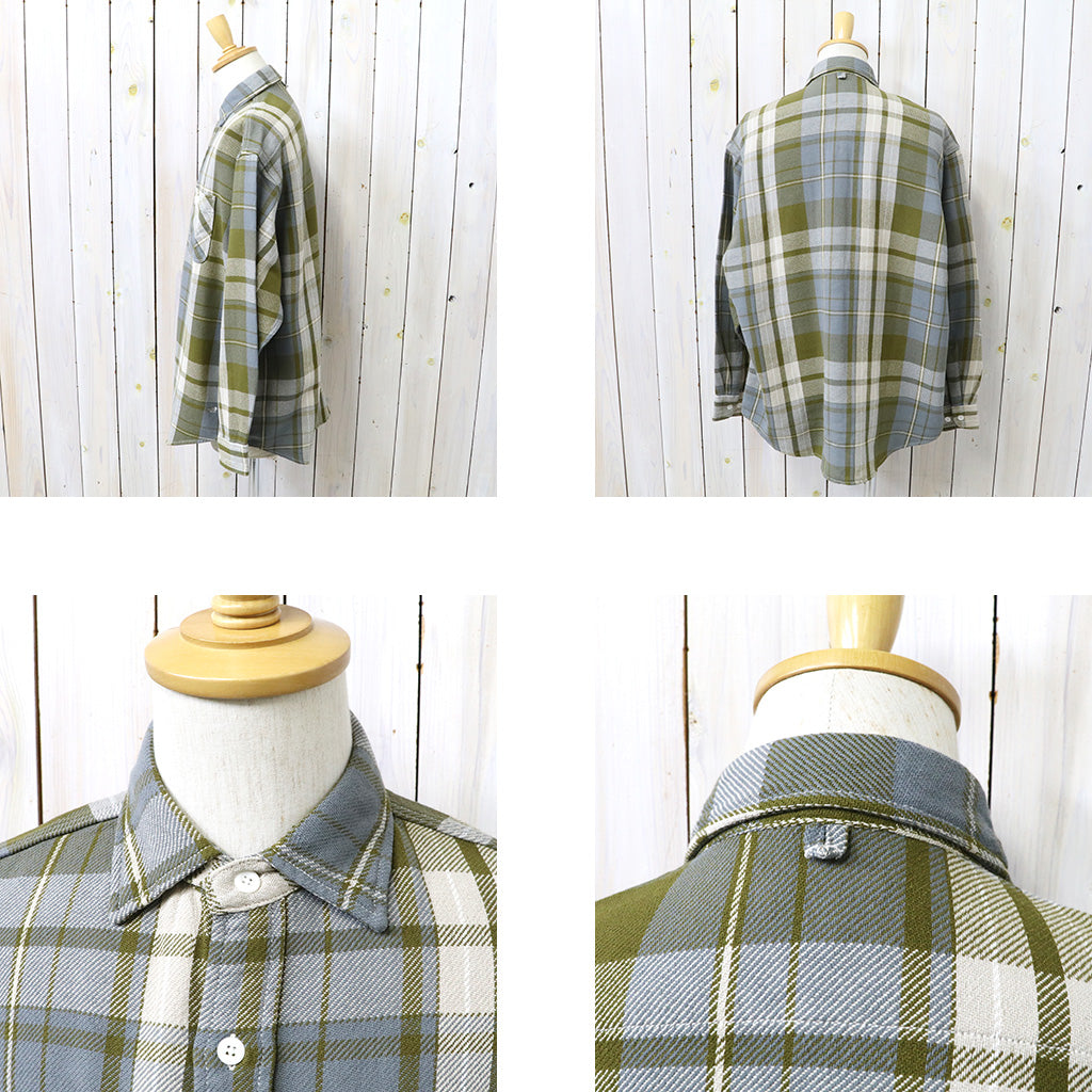 THE NORTH FACE PURPLE LABEL : Flannel Plaid Field Shirt (Khaki)