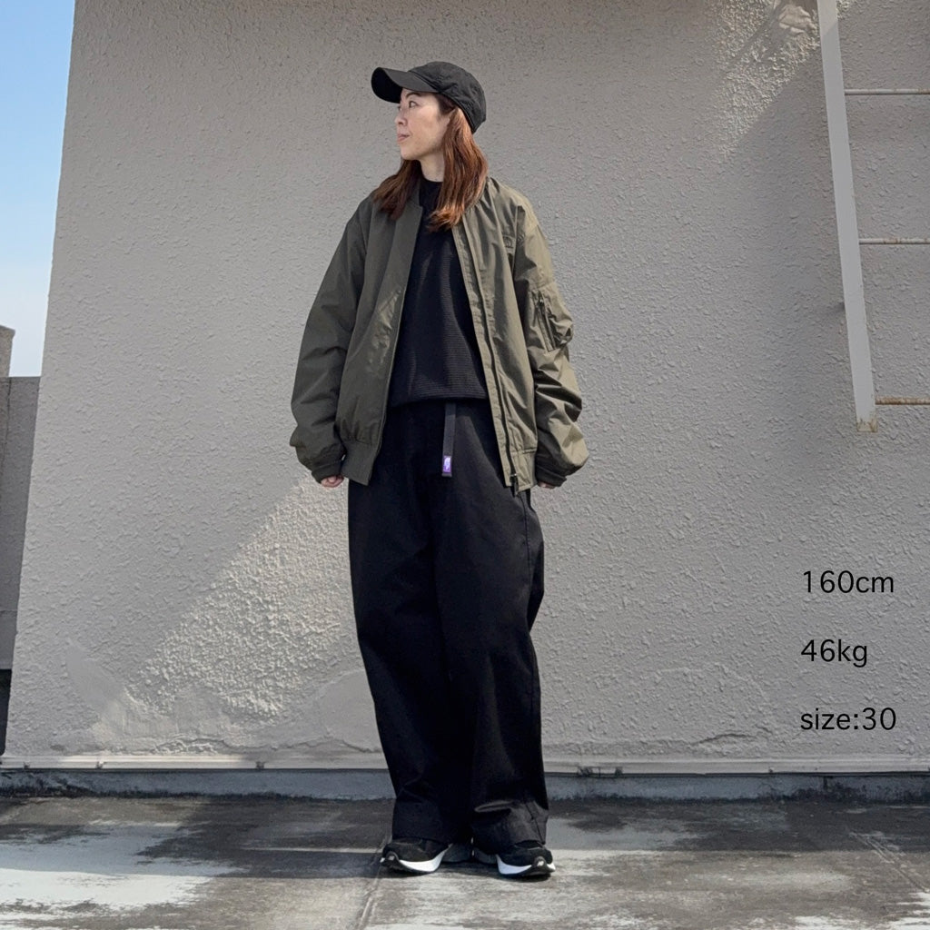 【SALE40%OFF】THE NORTH FACE PURPLE LABEL : Chino Wide Straight Field Pants (Balck)