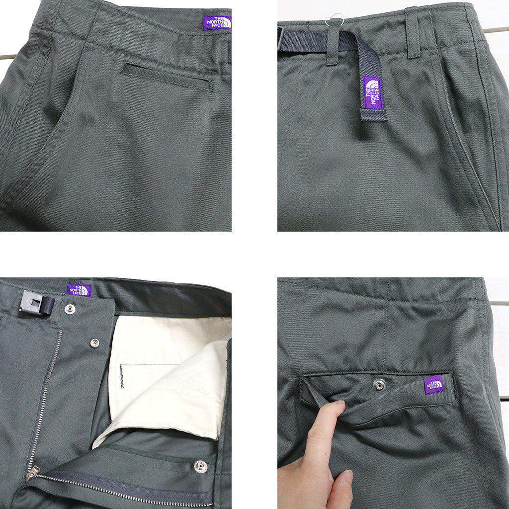 【SALE40%OFF】THE NORTH FACE PURPLE LABEL : Chino Wide Straight Field Pants (Asphalt Gray)