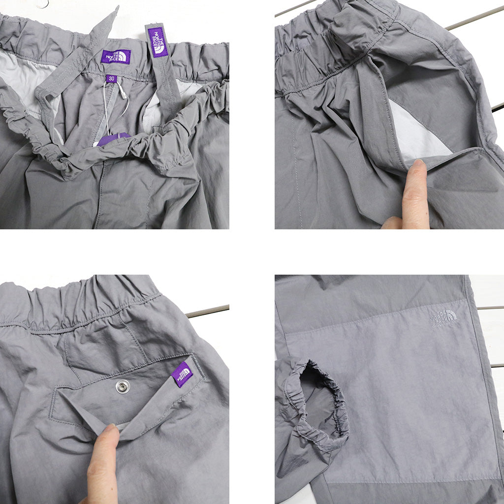 THE NORTH FACE PURPLE LABEL : Brushed Weather Mountain Wind Pants (Light Gray)